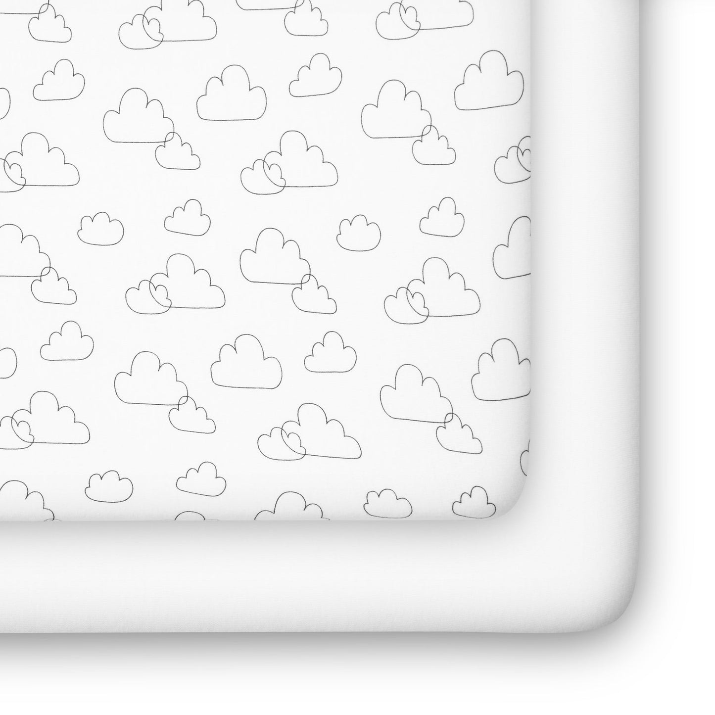 babyGap White Clouds 100% Organic Cotton Crib Sheets - 2 Pack
