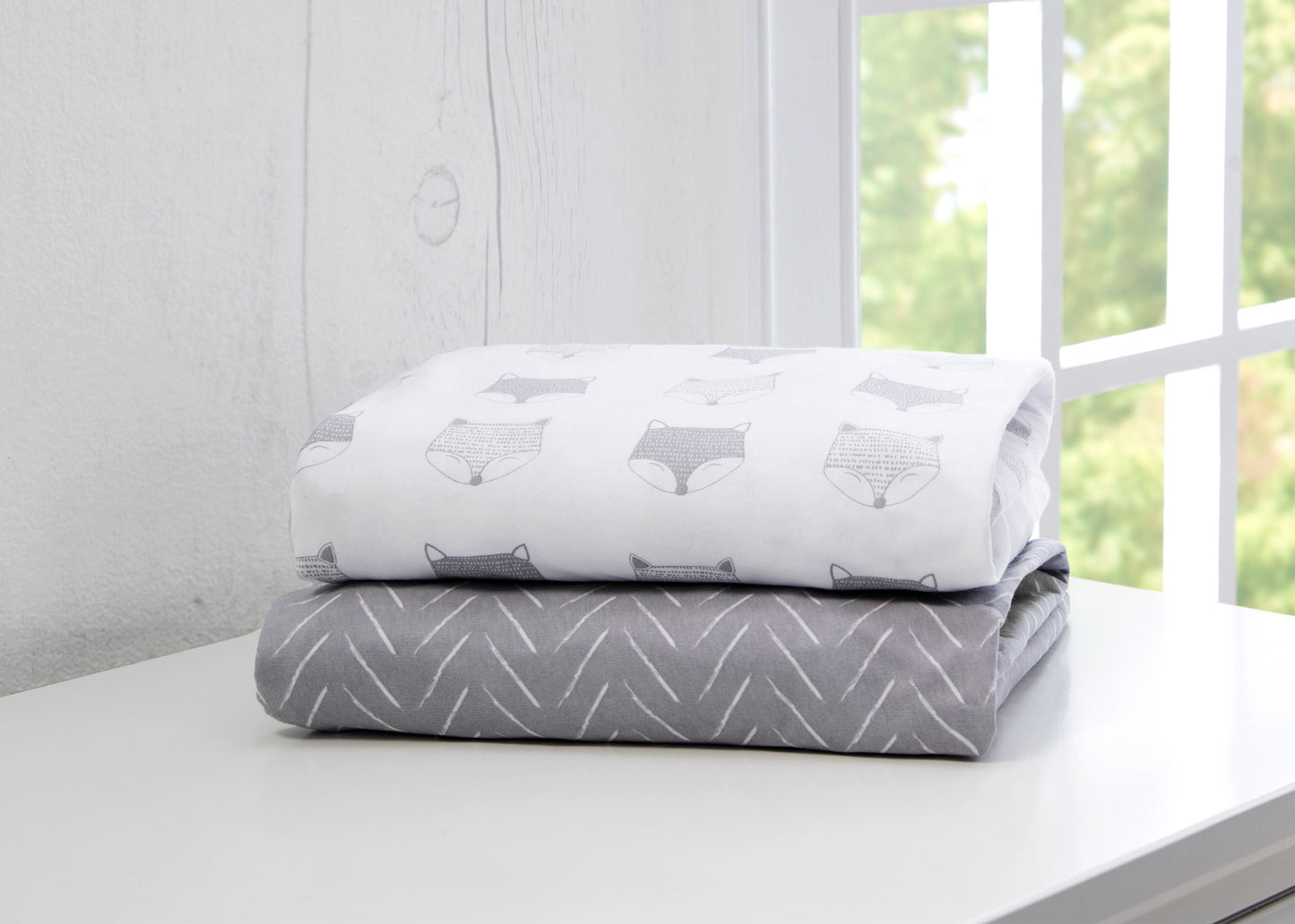Indie Fox Fitted Crib Sheets - 2 Pack