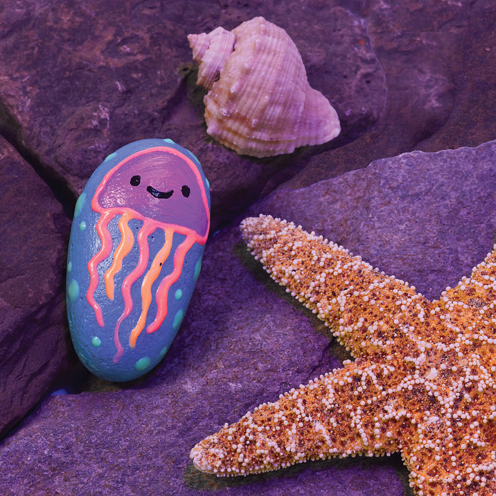 Glow in the Dark Rock Painting