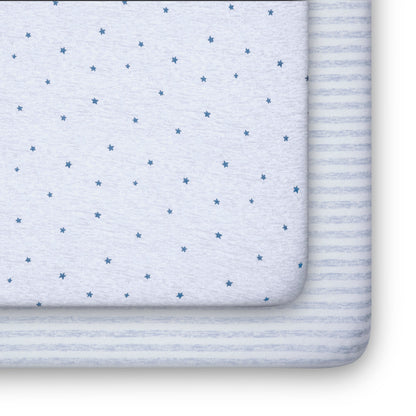 babyGap Blue Stars & Stripes 100% Organic Cotton Crib Sheets - 2 Pack