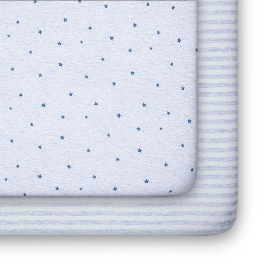 babyGap Blue Stars & Stripes 100% Organic Cotton Crib Sheets - 2 Pack