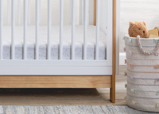 babyGap Grey Dots & Stripes 100% Organic Cotton Crib Sheets - 2 Pack