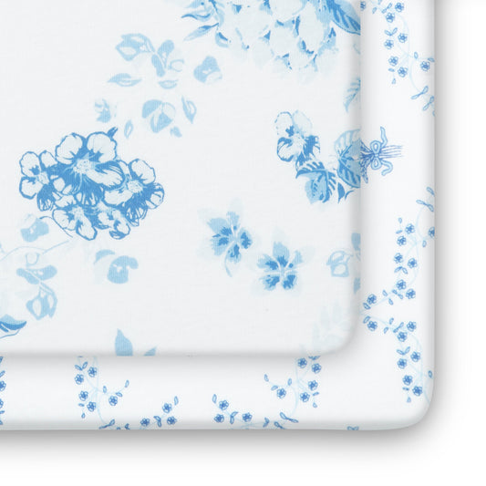 100% Organic Cotton Fitted Crib Sheets - 2 Pack