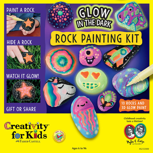 Glow in the Dark Rock Painting