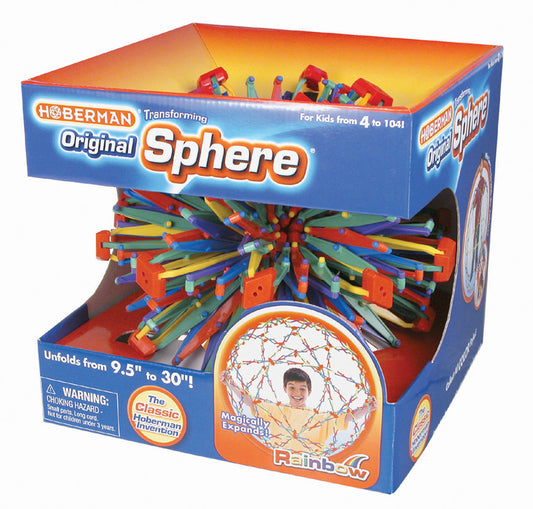 Original Rainbow Hoberman Sphere | Expanding Sensory Ball