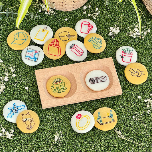 Rhyming Pebbles: 16-Piece Matching Set for Building Early Rhyming Skills
